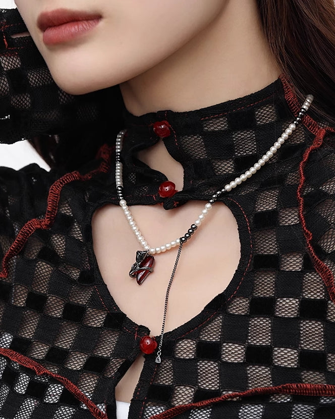 Red Love Rose Necklace