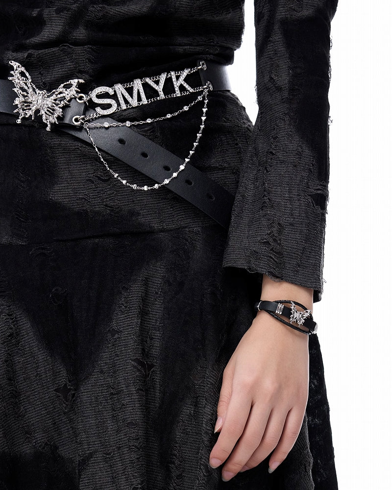 Butterfly Leather Bracelet