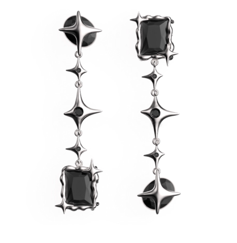 Forbidden Mangosteen Clip Earrings