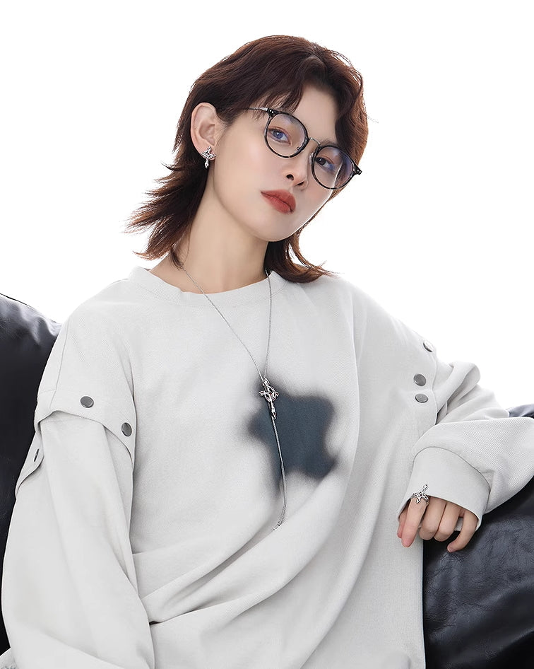 Blood Moon Cross Necklace