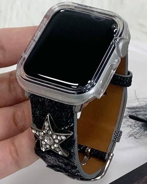 Spicy Black Leopard iWatch Strap