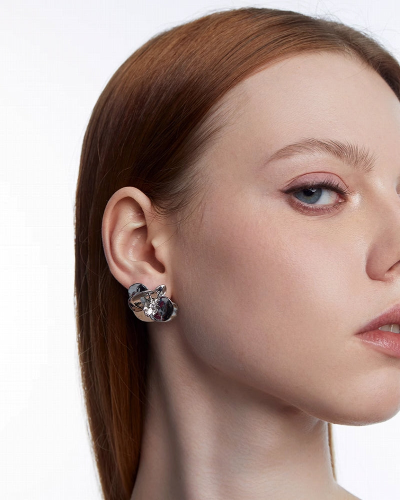 【OCTO VITA】Iris Flower Earrings pg1028