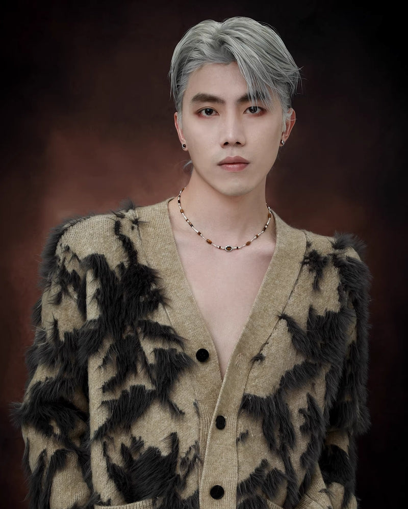 【1ST XULIE】Sunset Dunes Tiger Eye Stone Necklace pg1800