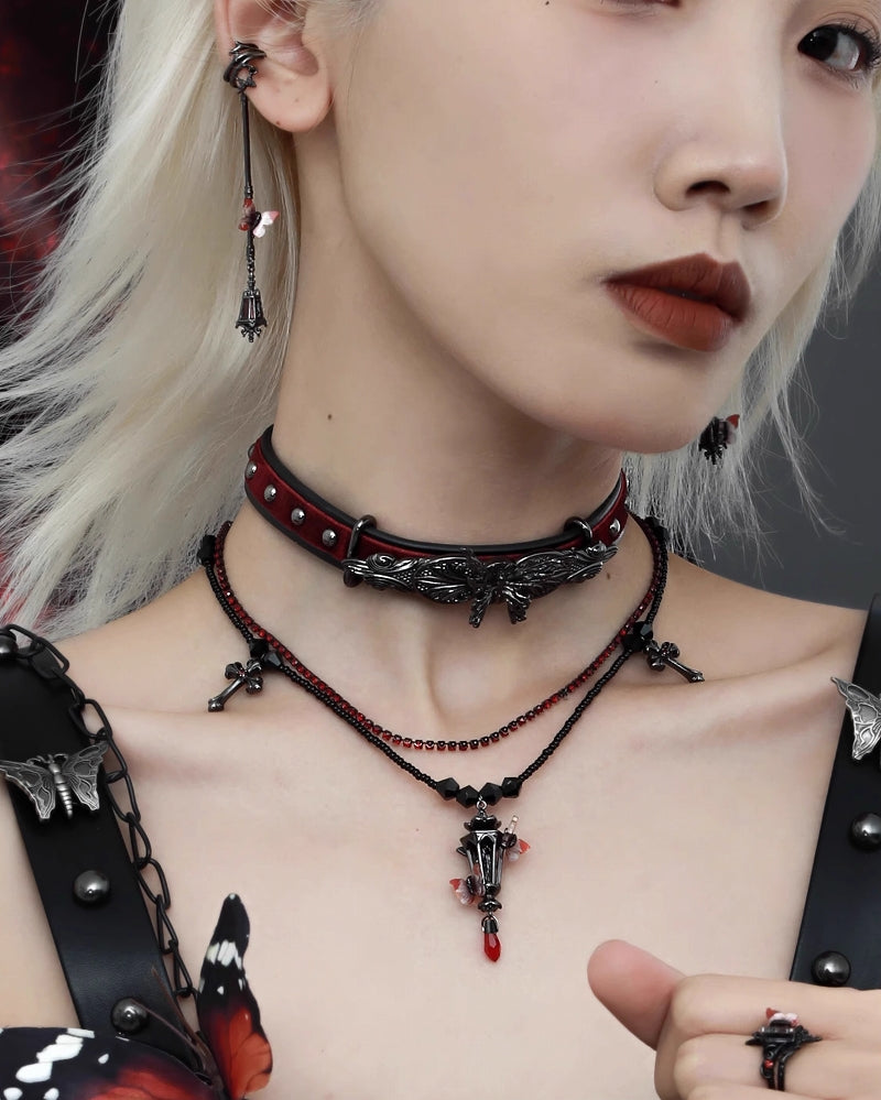 Butterfly and Lonely Lamp Tassel Cuffs