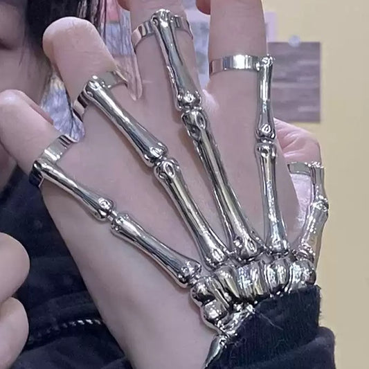 Articulated Skeleton Bracelet Glove Set