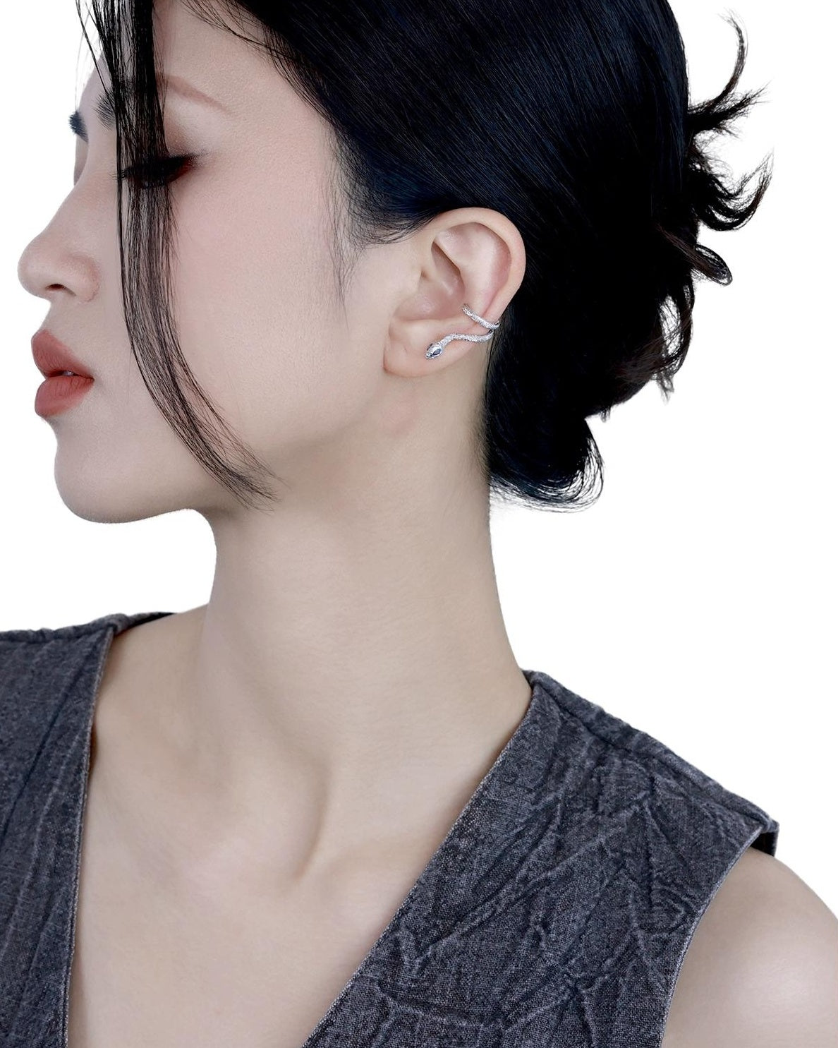 Frosted Snake Ear Clips