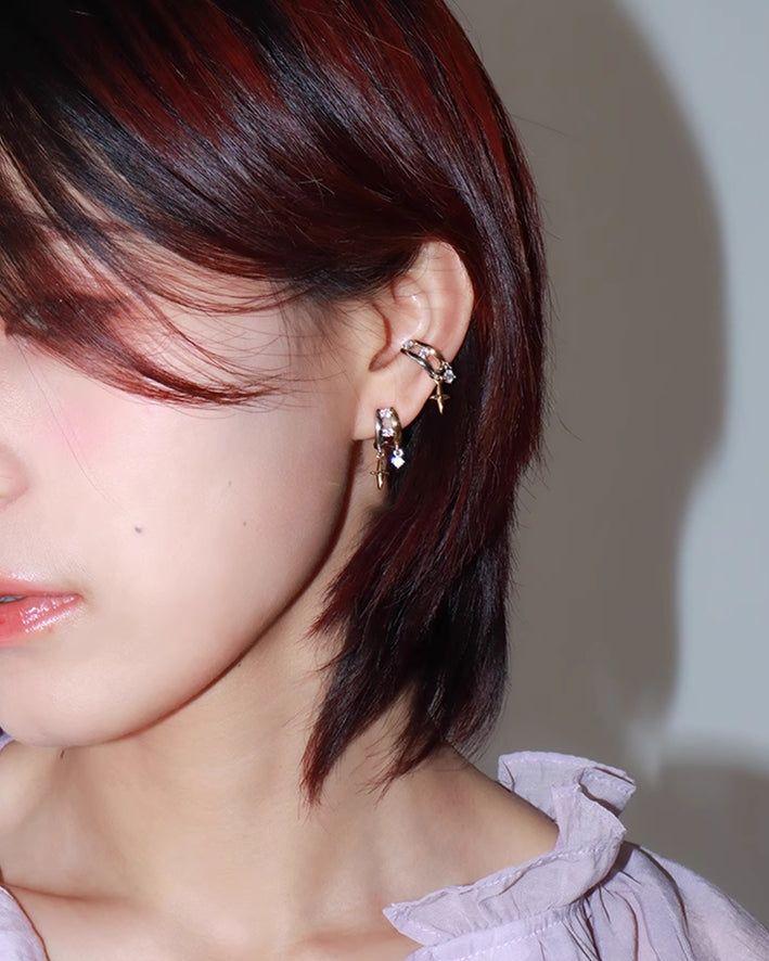 【Esak∞chi】Brilliant Galaxy Star Earrings pg241