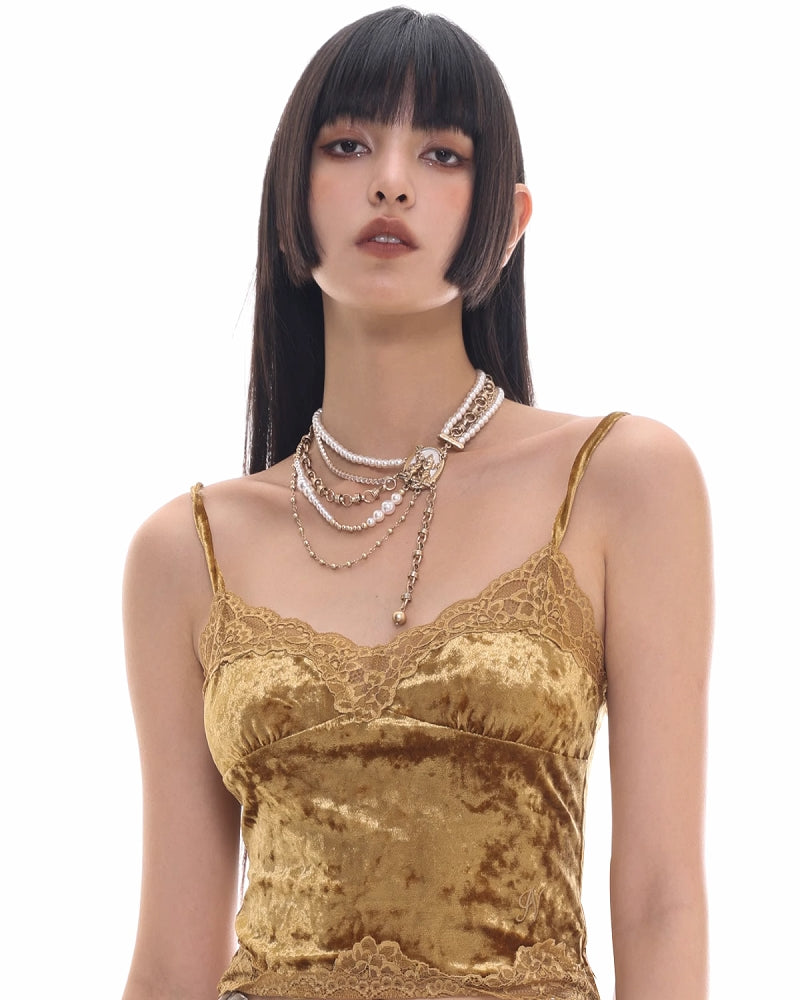 [SUMIYAKI] Rebellious Angel Multi Layer Necklace pg1445