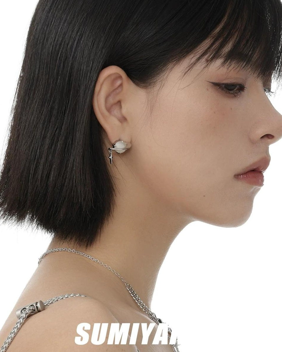 Chic Asymmetrical Clip-On Earrings