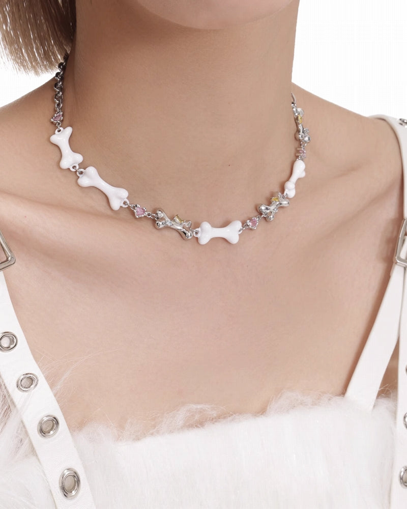 [SUMIYAKI] Cute Bones Necklace pg496