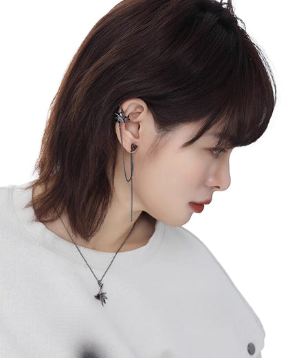 Black Bat Wing Earring & Cuff