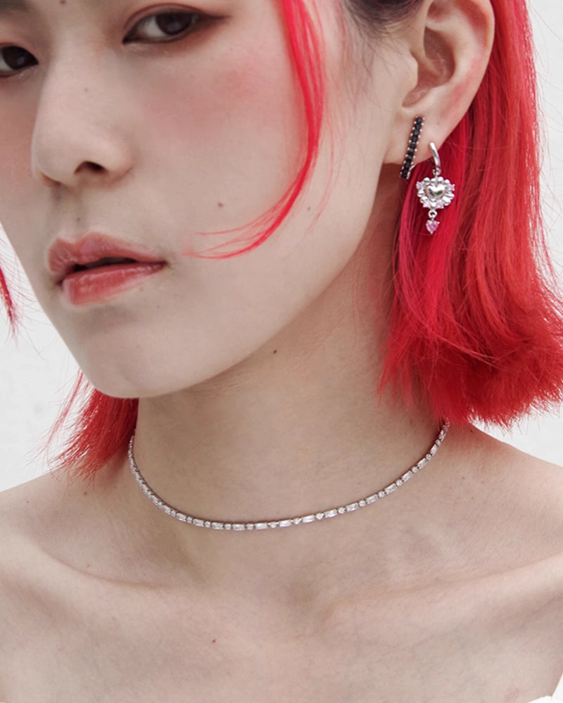 【Esak∞chi】Pink Heart Earrings pg1363