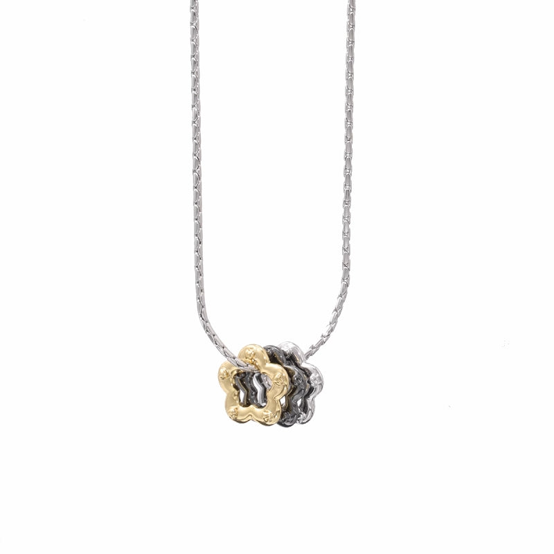 [SUMIYAKI] Small Flower Three Color Necklace pg1633