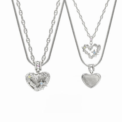 [1ST XULIE] Contract Removable Double Layer Necklace pg446