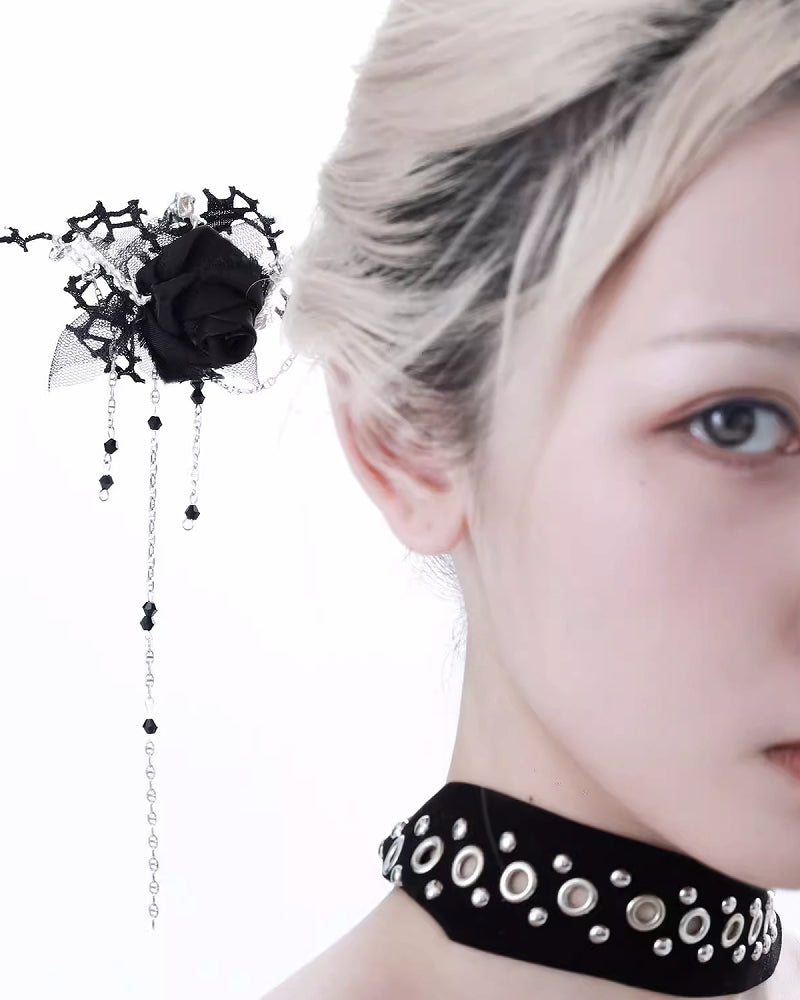 [1ST XULIE] Forbidden Rose Tassel Hairpin pg834