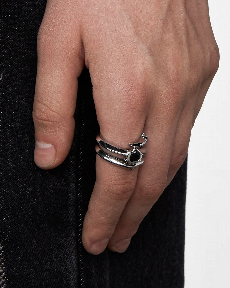 【BLACKHEAD】Lover Spiked Heart Ring pg1129