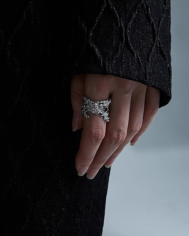 [FAITMAIN] Lunar Eclipse Dark Vintage Ring pg1142