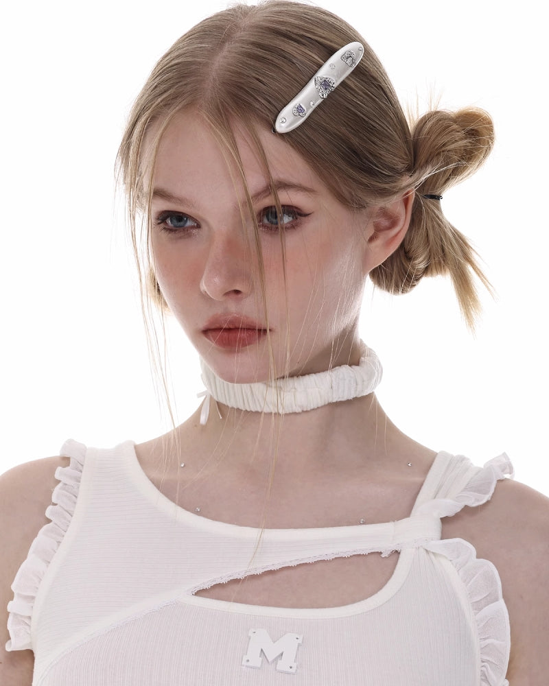 [SUMIYAKI] Colorful Flower Heart Hair Clip pg437