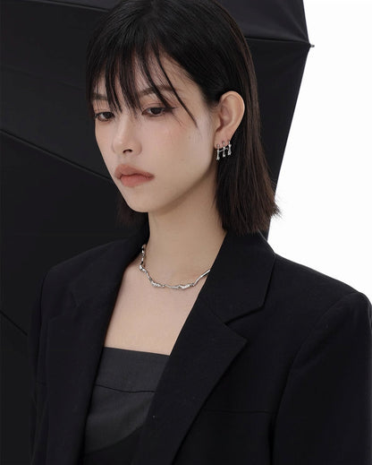 [SUMIYAKI] Mechanical Gyroscope Three Layer Earrings pg1176
