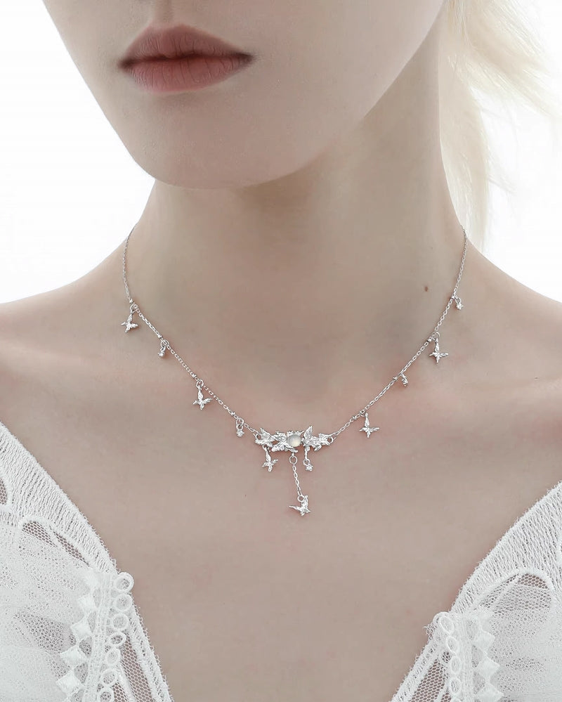 [1ST XULIE] Fog Butterfly Forest Necklace pg782