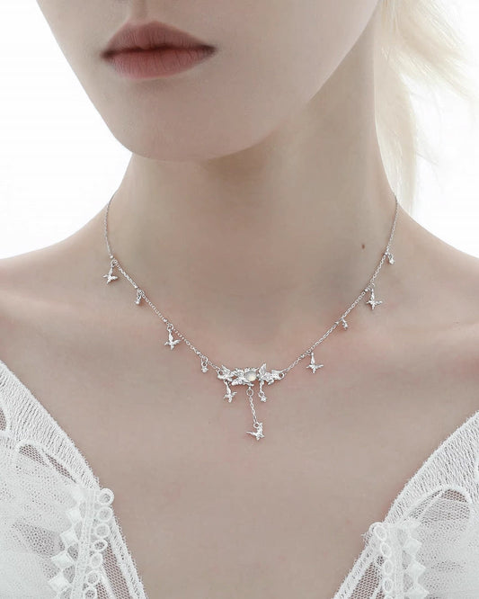 [1ST XULIE] Fog Butterfly Forest Necklace pg782