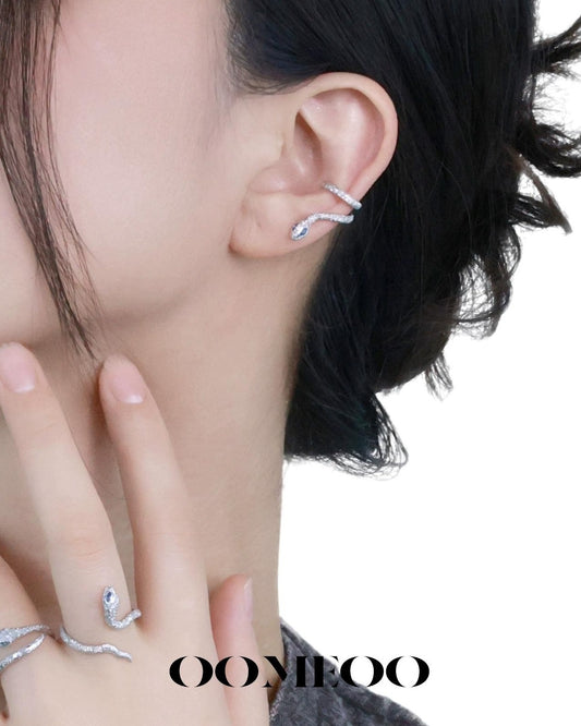 Frosted Snake Ear Clips