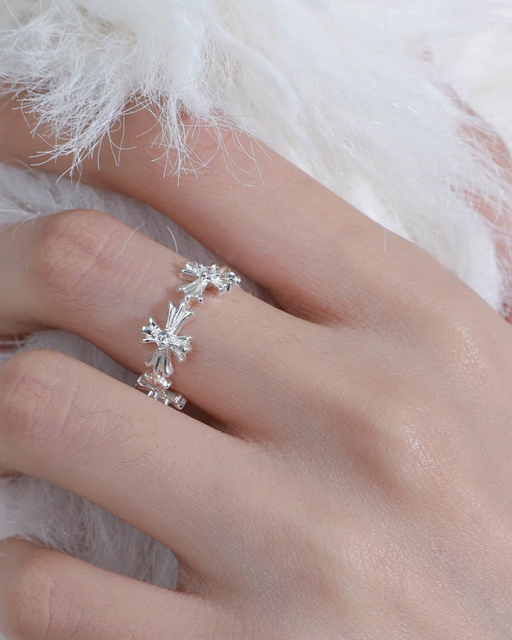 【1ST XULIE】Rose Followers Cross Ring pg1512