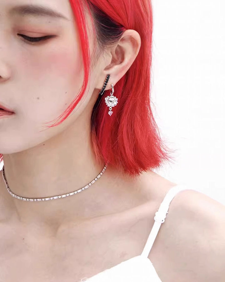 【Esak∞chi】Pink Heart Earrings pg1363