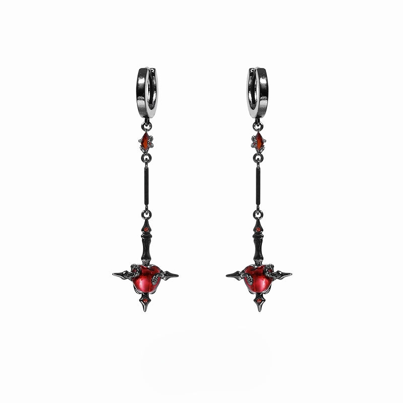 Forbidden Apple Snake Earrings 02