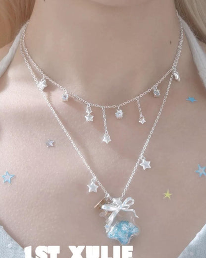 Starlit Wish Bottle Necklace