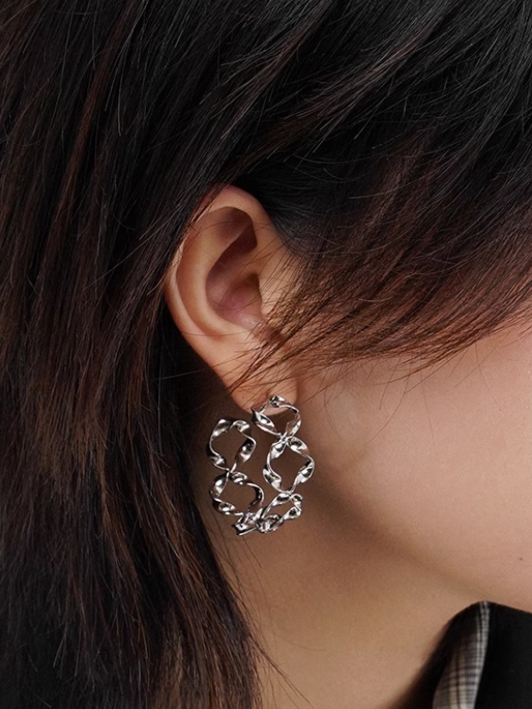 【SUMIYAKI】Circle Double Helix Earrings pg431