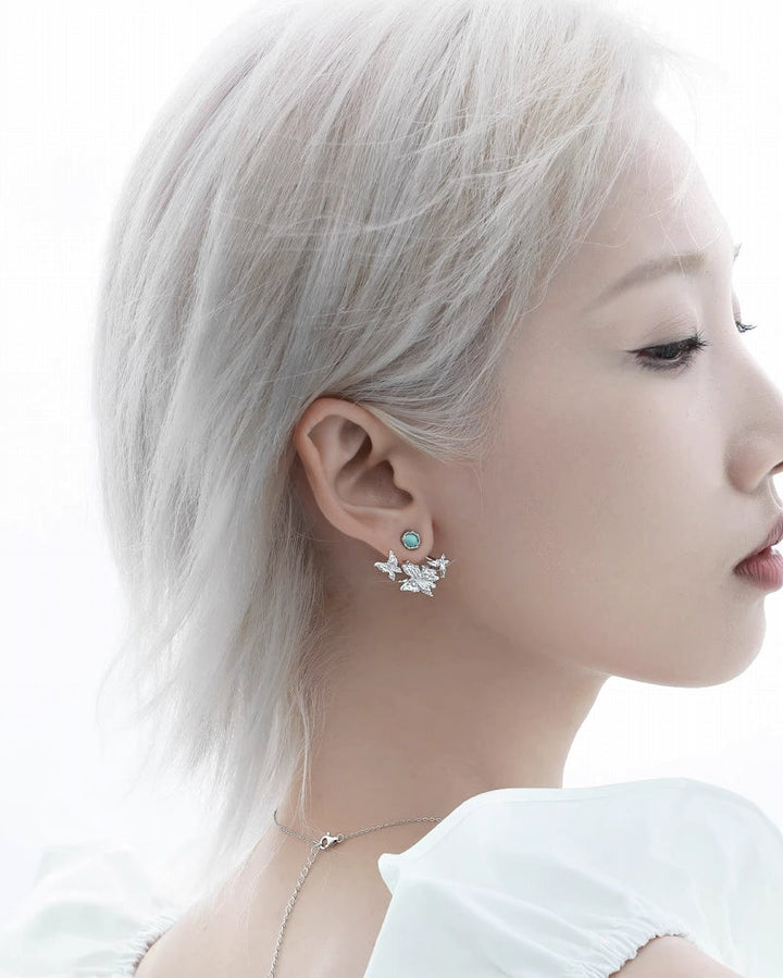 [1ST XULIE] Fog Butterfly Forest Earrings pg781