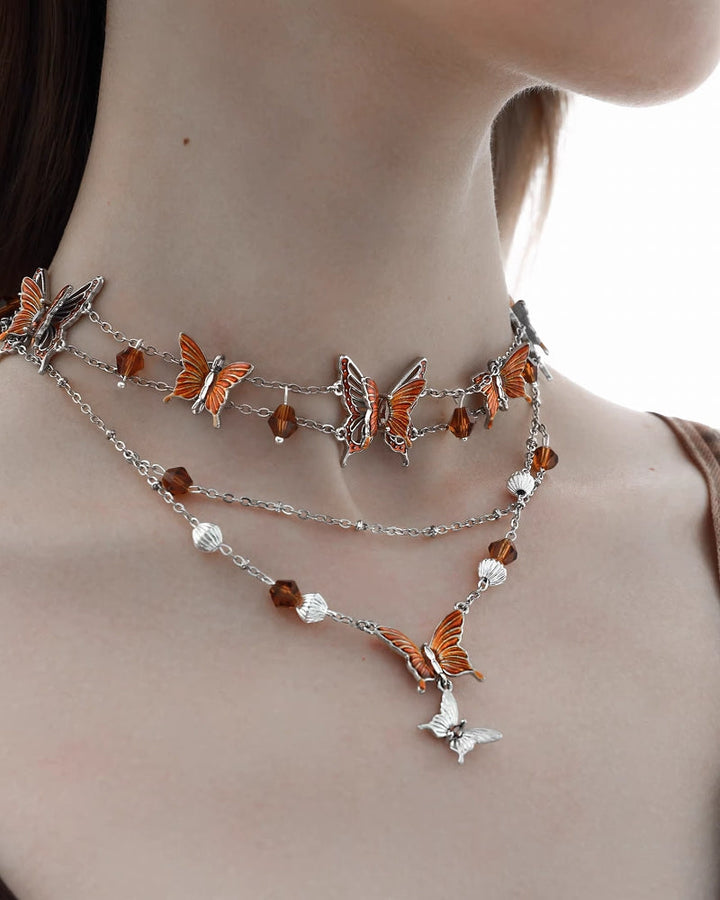 【1ST XULIE】Rebirth of Desolation Butterfly Choker & Necklace pg1450