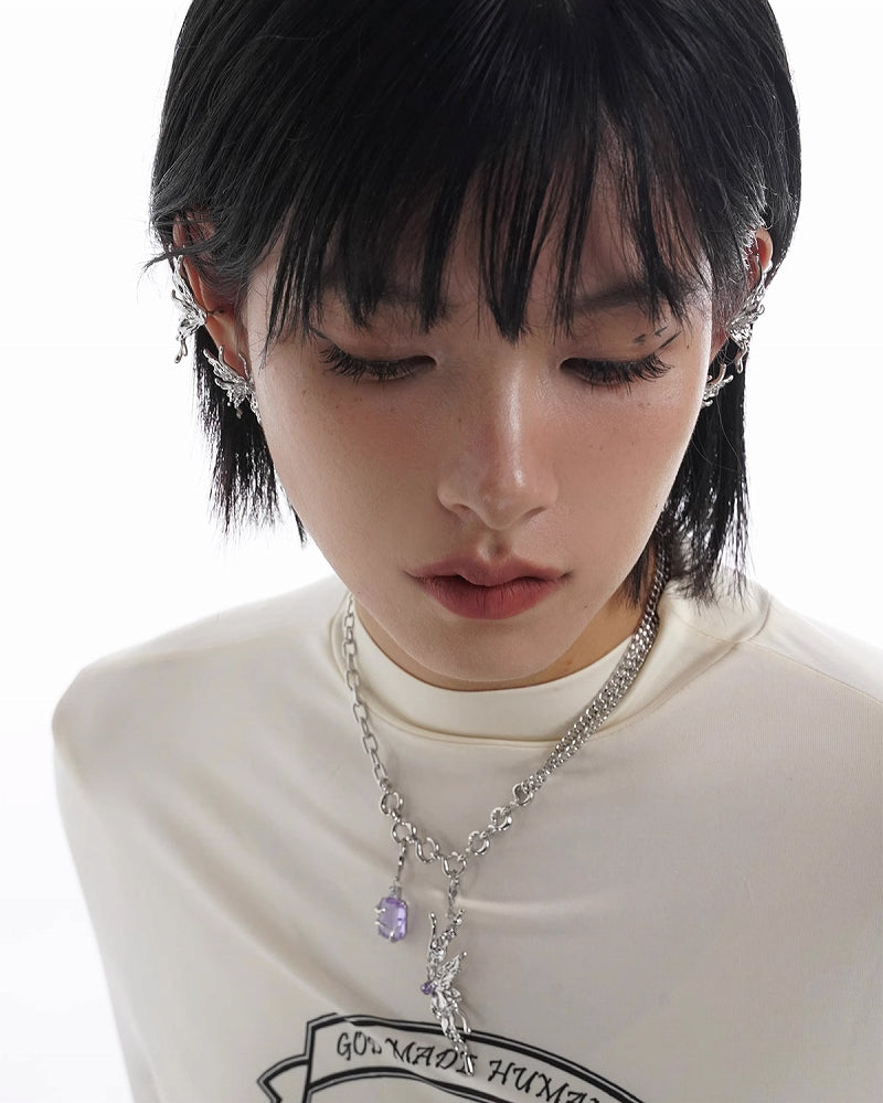 【SUMIYAKI】Biochemical Butterfly Cuff & Earrings pg145