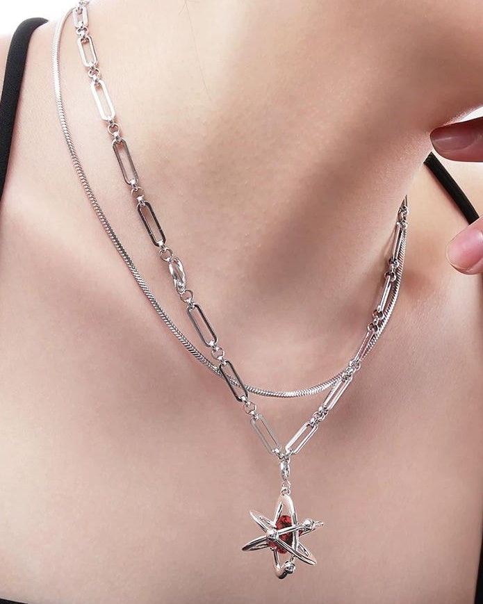 Star Diamond Pendant Necklace