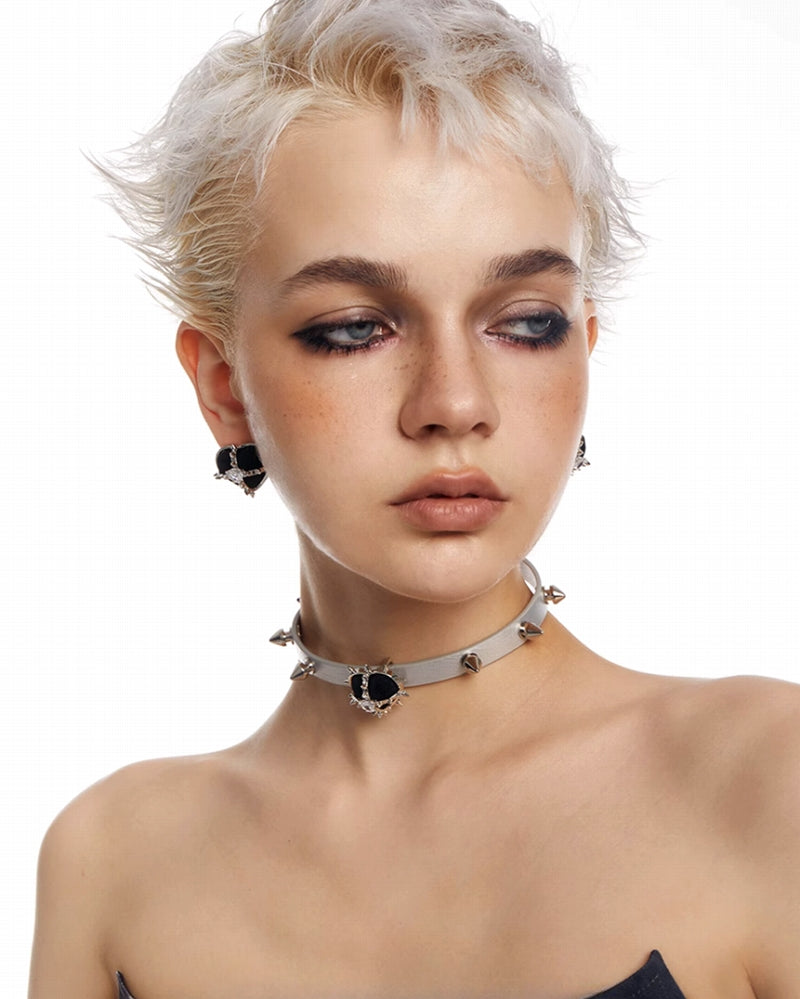 [OCTO VITA] Sweetheart Rock Love Rivet Choker pg1817