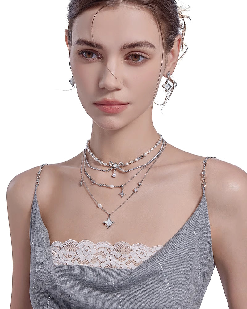 [MASW] Stars Attraction Layer Necklace pg1788