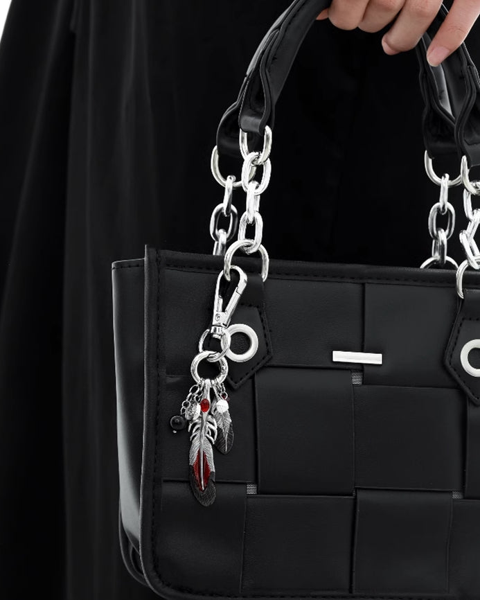 Floating Crane Keychain Necklace