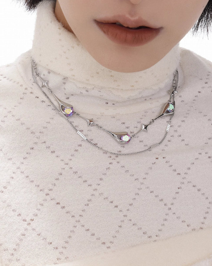 [SUMIYAKI] Tulip Multi Layer Necklace pg1927