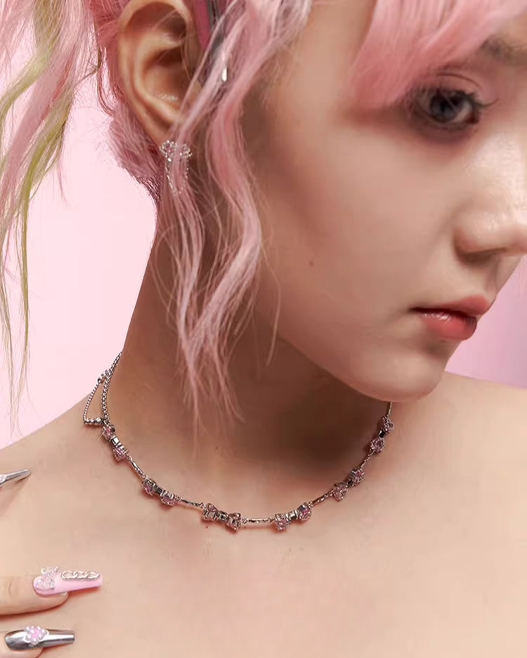 【OCTO VITA】Cake Treasure Party Bow Knot Choker pg362