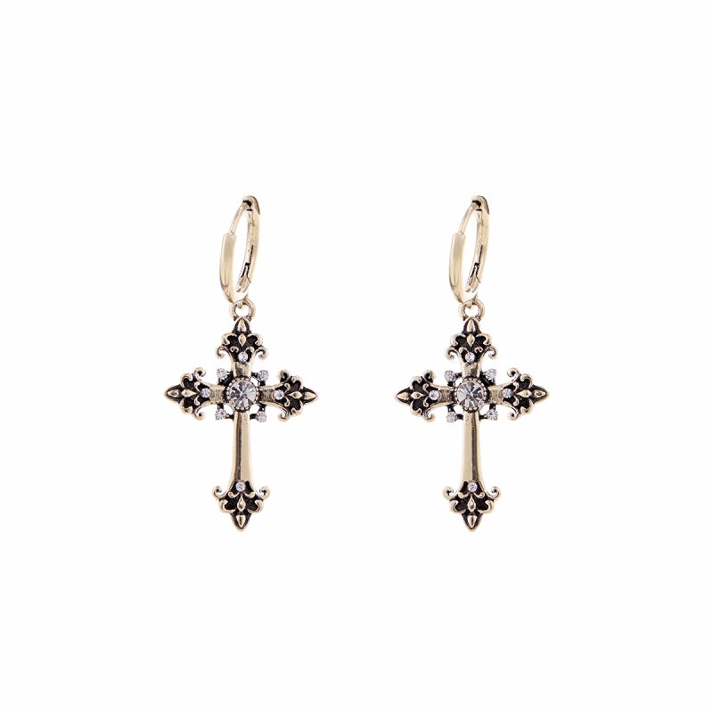 【SUMIYAKI】Punk Cross Earrings pg1402