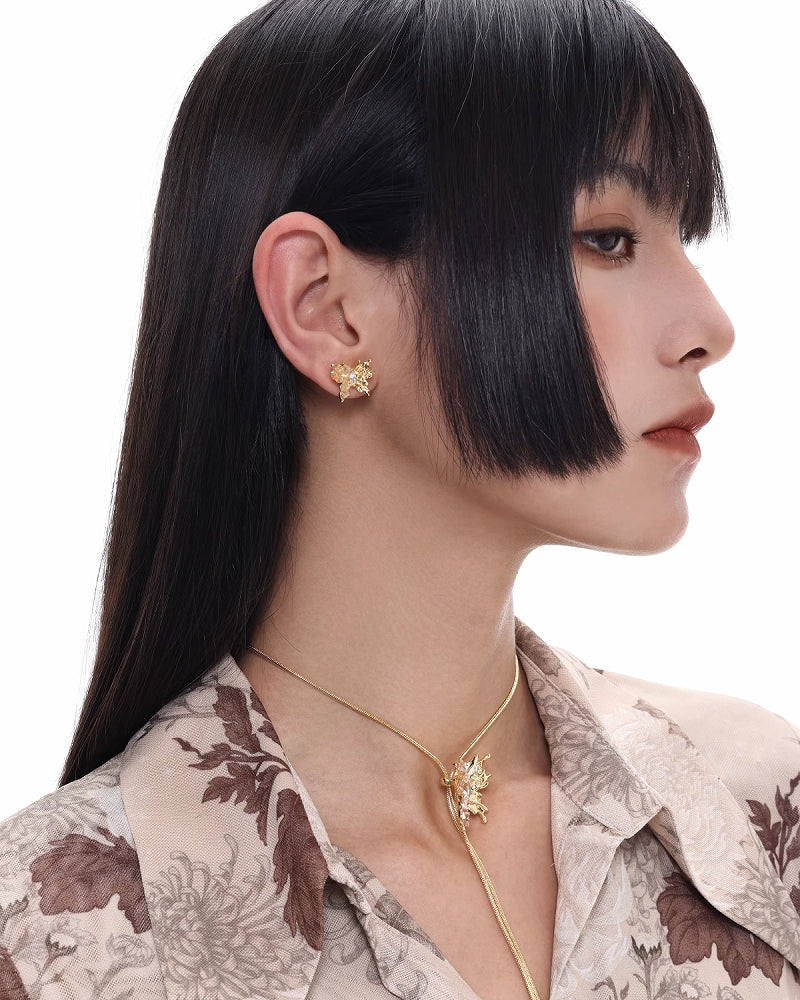 【SUMIYAKI】Butterfly 3D Illusion Earrings pg245