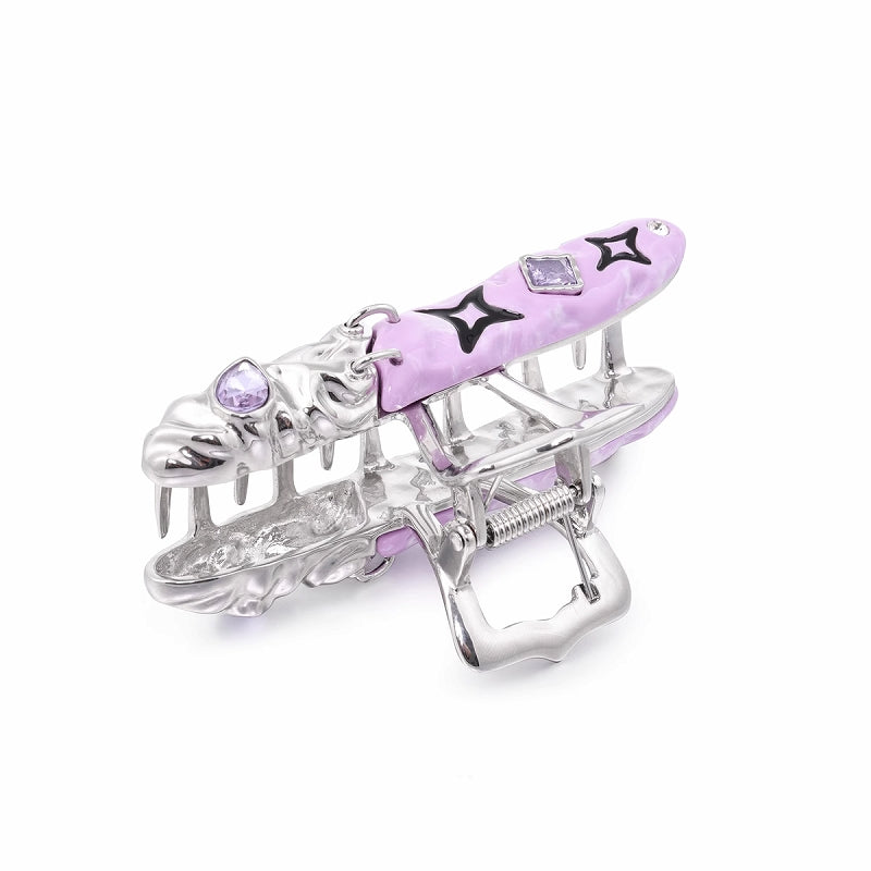 [SUMIYAKI] Graffiti Star Splicing Hair Clip pg938