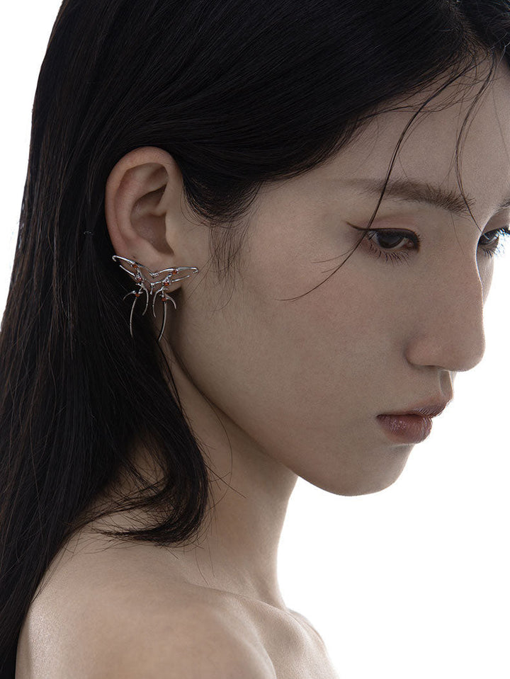 【Planktont 浮U生物】Blood Butterfly Earrings01 pg213