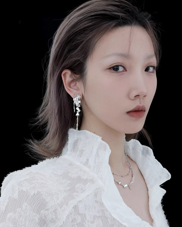 【1ST XULIE】Moonlight Fragment Earrings pg1240