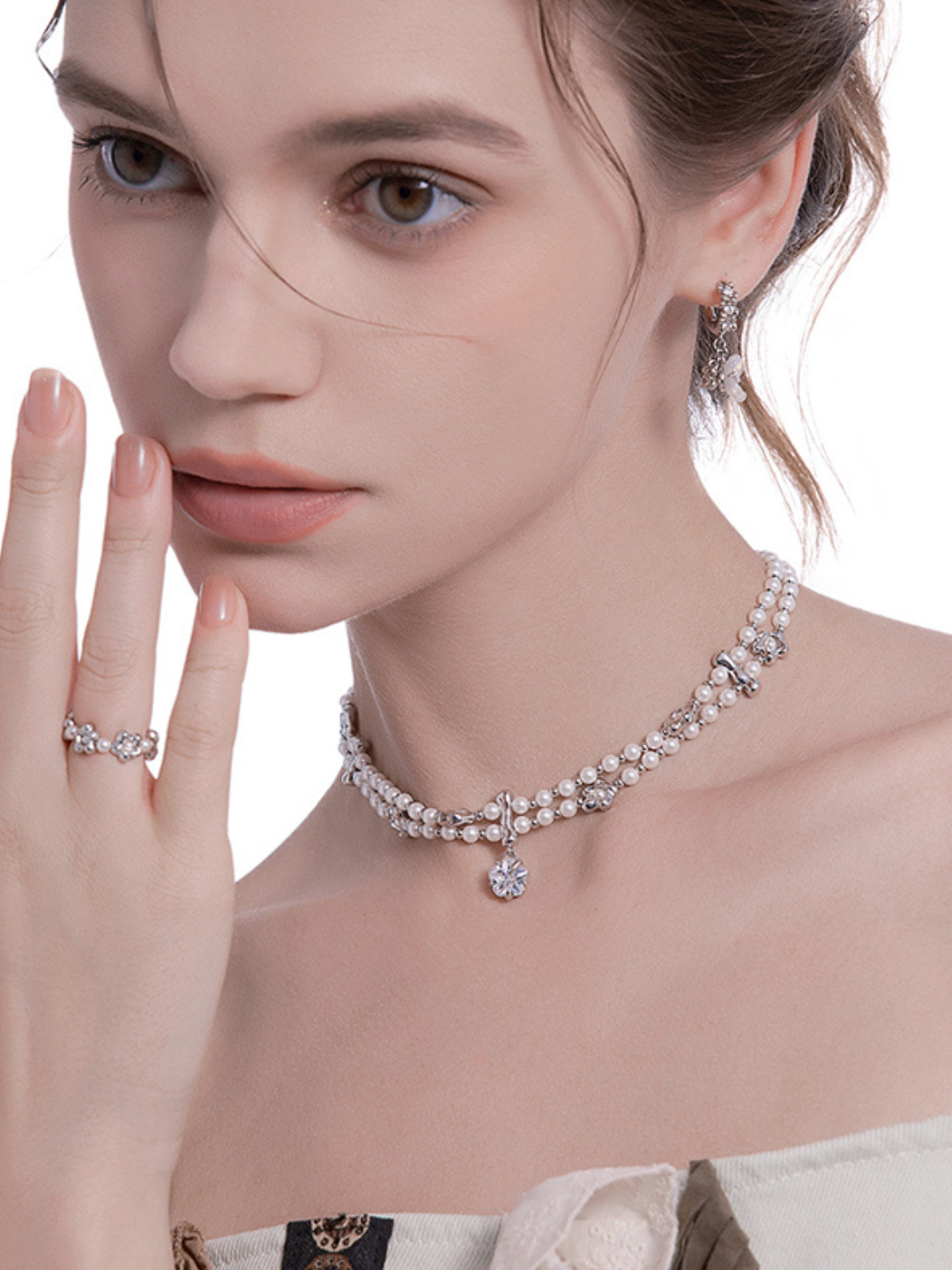 【MASW】Secret Garden Pearl Choker pg1575