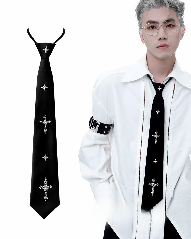 [1ST XULIE] Cross Black Tie pg476