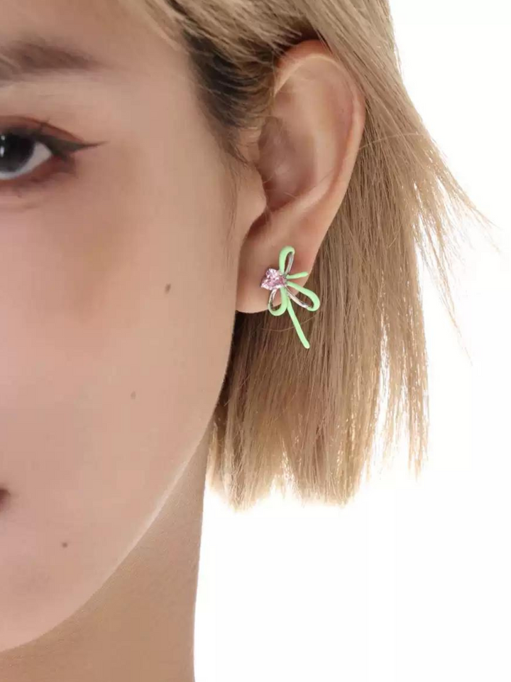 【SUMIYAKI】Spring Bud Bow Earrings pg1681