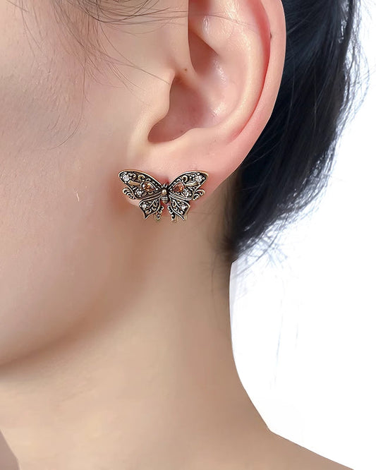 【MASW】Nostalgia Butterfly Tassel Cuff & Earrings pg1285