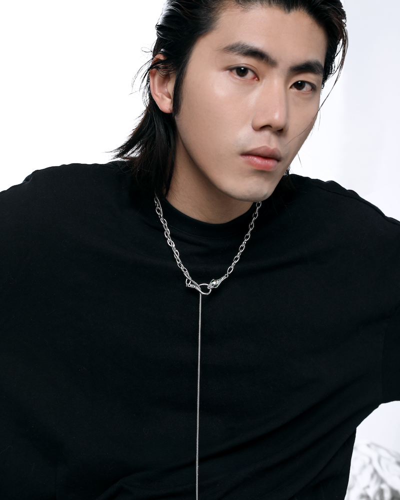 [1ST XULIE] Green Snake Necklace pg952